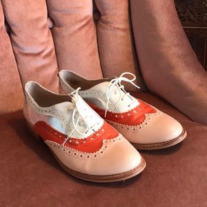 Sam Edelman Peach Oxford Shoes